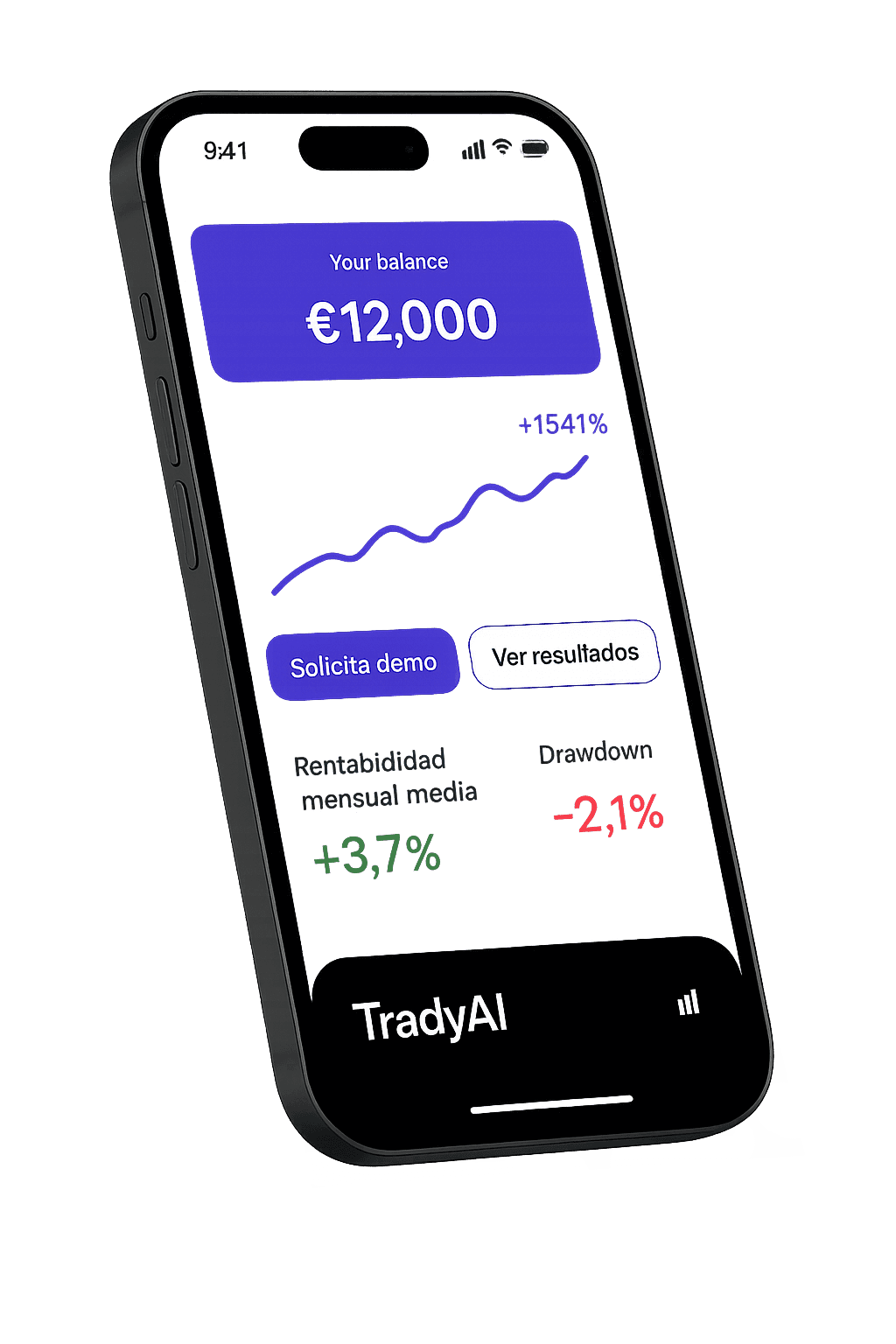 Trady AI App Interface