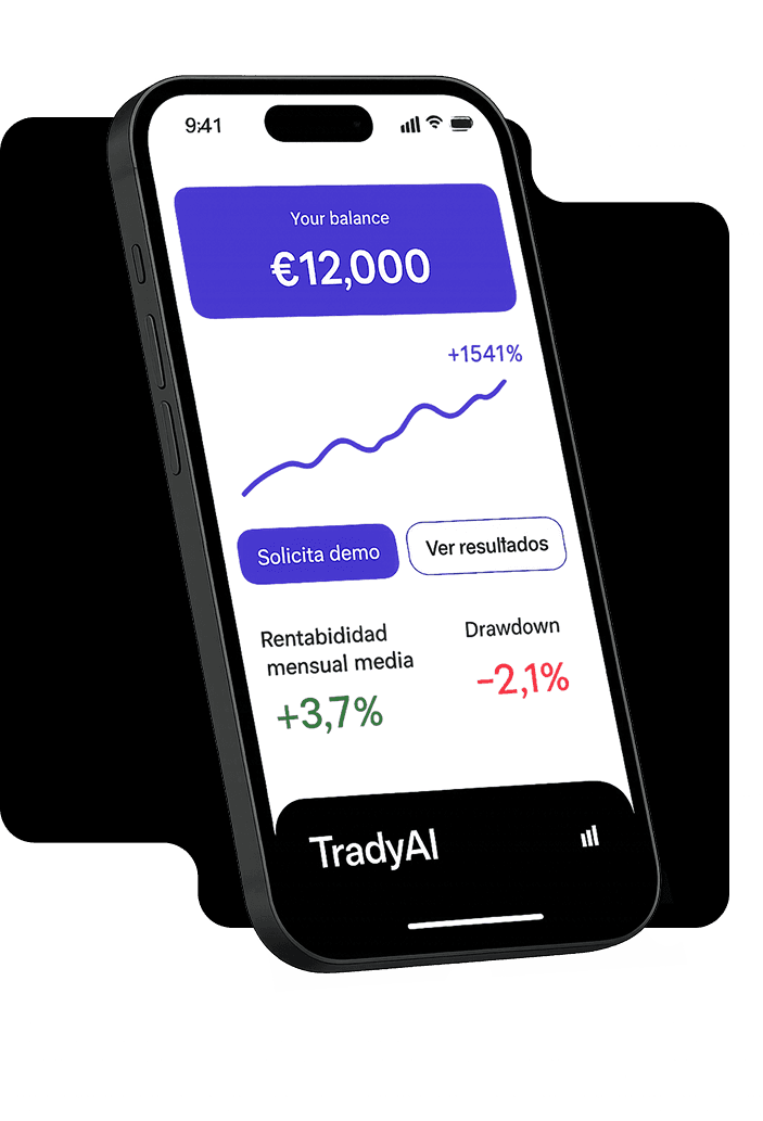 TradyAI App Mockup